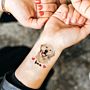 Set di 6 Tatuaggi Personalizzati con Faccia e Testo