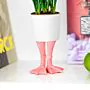 Vaso di Fiori Divertente con Piedi di Fenicottero