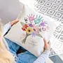 Federa Cuscino Personalizzata Mazzo di Fiori con Impronta della Mano