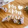 Regalo di Denaro Personalizzato in Acrilico Mr & Mrs