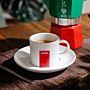 Personalisierbare Espresso Tasse mit Namen und Hintergrund