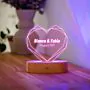 Lampada LED Cuore Personalizzata