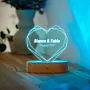 Lampada LED Cuore Personalizzata