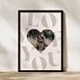 Poster Personalizzato a forma di Cuore con Foto e Testo