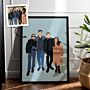Poster Illustrazione disegnata a mano con 4 Persone