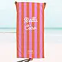 Telo Mare Personalizzato Vintage con Testo