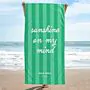 Telo Mare Personalizzato Vintage con Testo