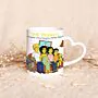 Tazza Personalizzata con Illustrazione della Famiglia dei Cartoni Animati