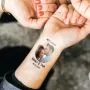 Set di 4 Tatuaggi Personalizzati con Faccia e Testo