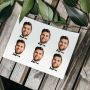 Set di 6 Tatuaggi Personalizzati con Faccia e Testo
