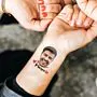 Set di 6 Tatuaggi Personalizzati con Faccia e Testo