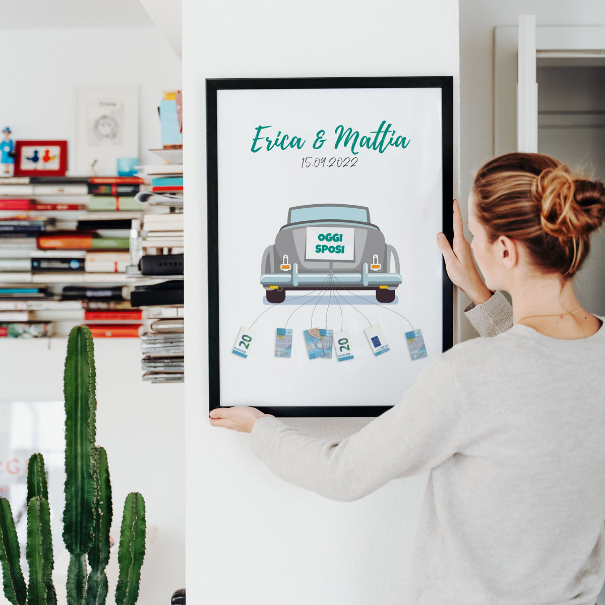 Poster Personalizzato con Testo per Regali in Denaro