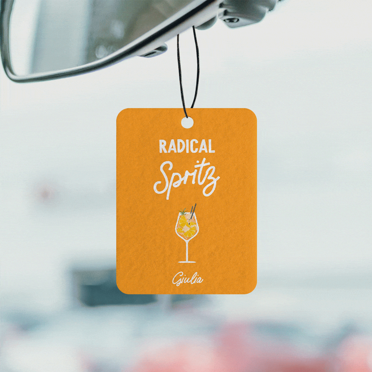 Profumatore Auto Personalizzato con Drink e Frase Set da 2