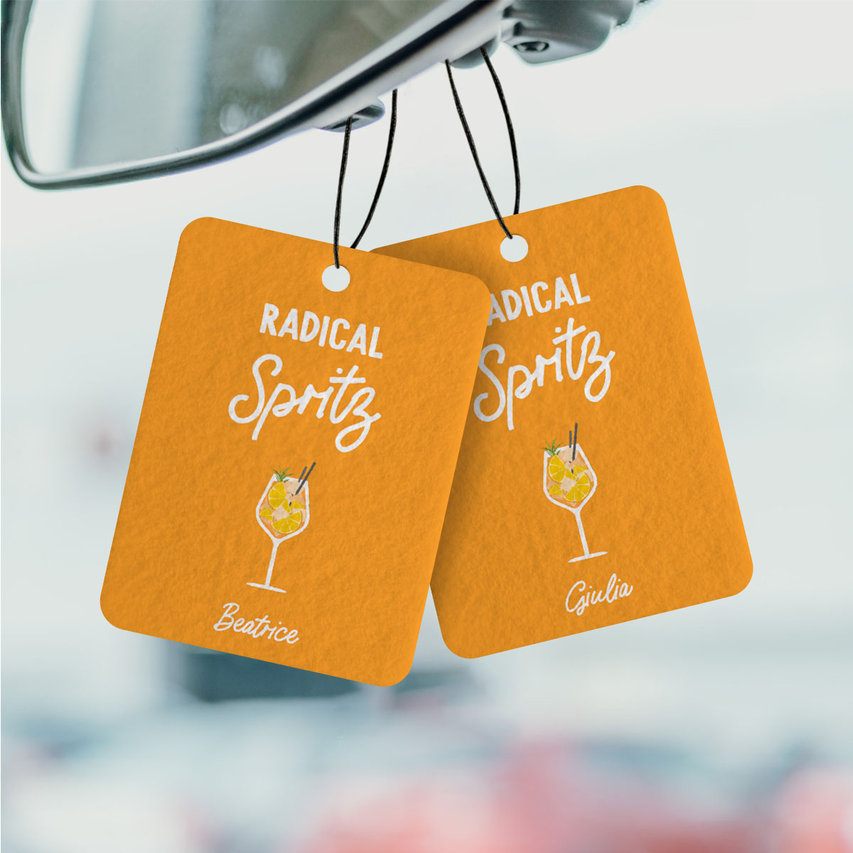 Profumatore Auto Personalizzato con Drink e Frase Set da 2, Regalini, Regalo, Idee Regalo
