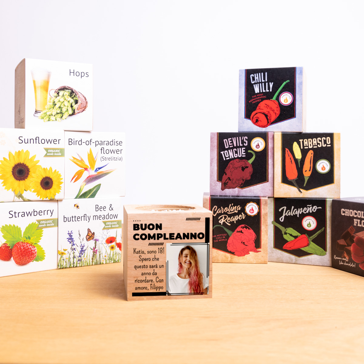 Ecocube Personalizzato con Foto e Testo