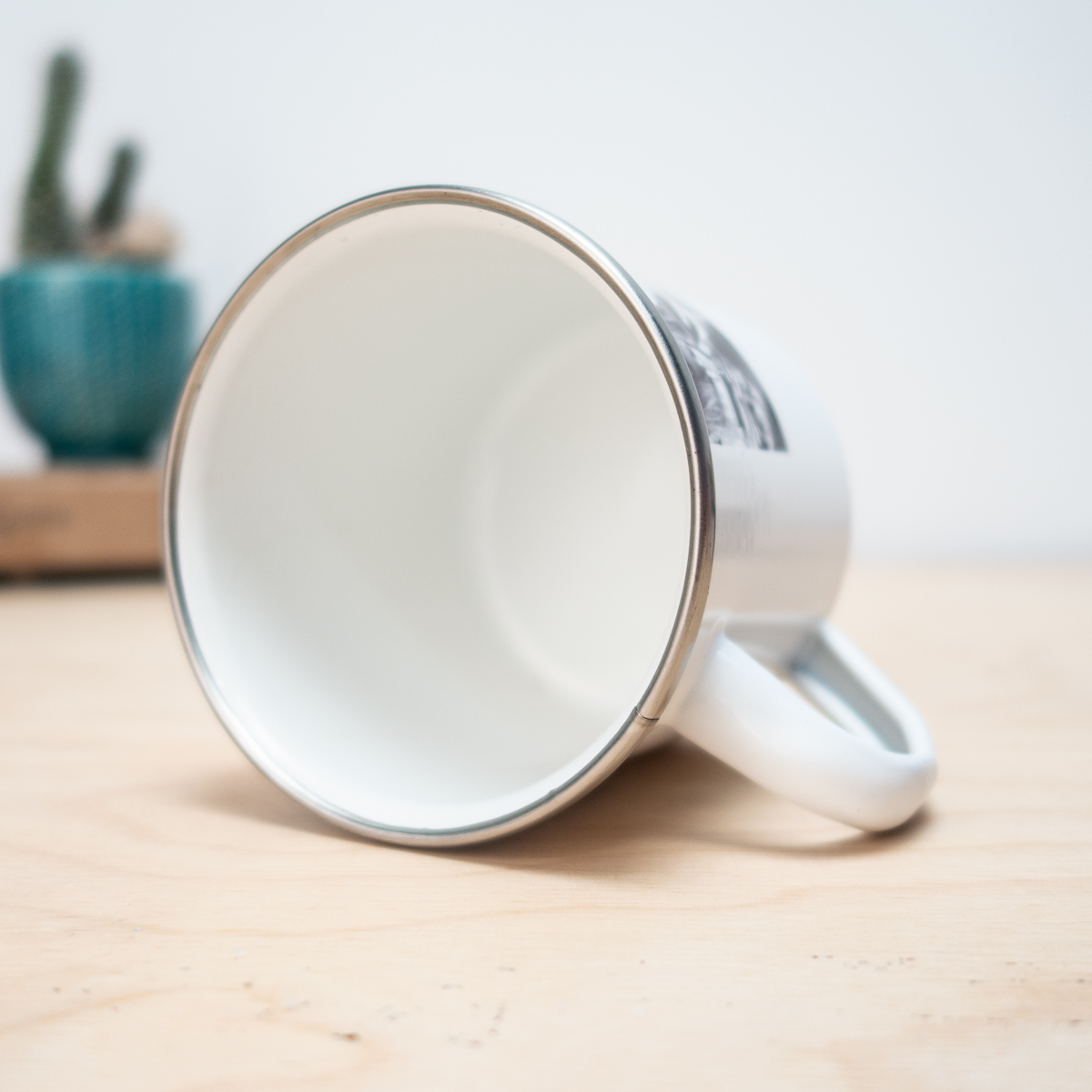 Tazza in Metallo Personalizzata con Foto e Testo