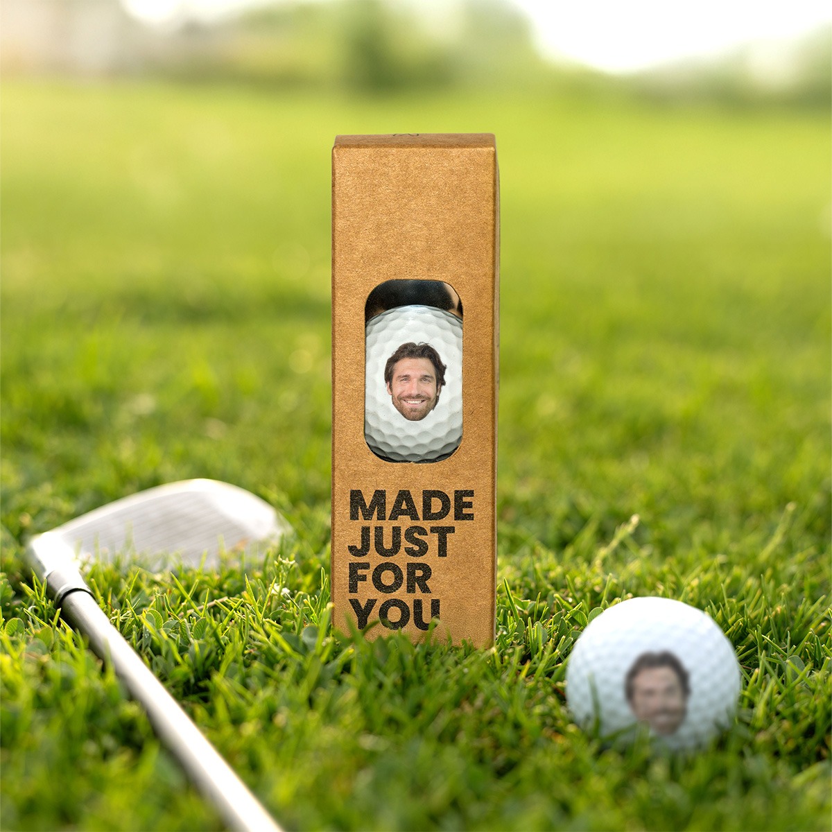 Set di 3 Palline da Golf Personalizzate con Faccia, Regali San Valentino, Regali Foto, Regali di Compleanno, Regali per Lui, un Amico, il Fratello, Regali per il Papà, Regali Divertenti, Regali Romantici, Regali di Matrimonio, Regalo, Idee Regalo