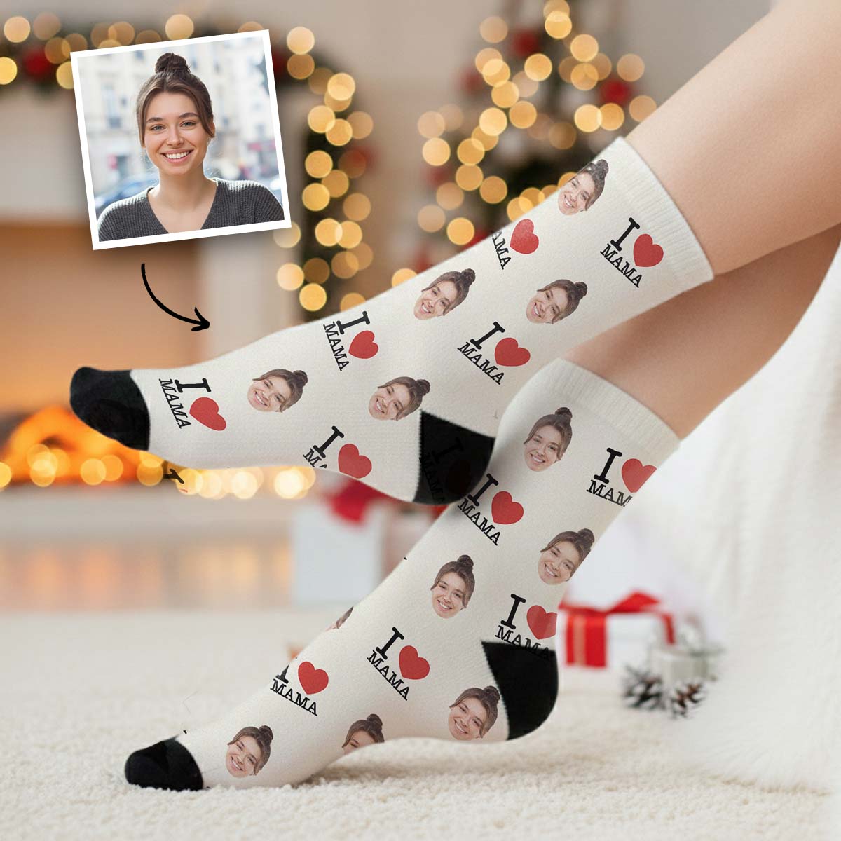 Calzini Personalizzati per Mamma o Papà, Regali Foto, Regali per la Mamma, Regali per il Papà, Regali Divertenti, Regali Romantici, Regali di Matrimon