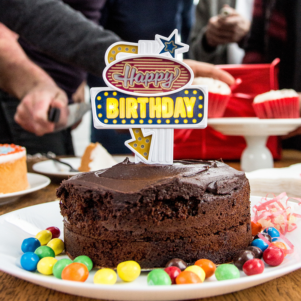 Insegna LED per Torte di Compleanno Las Vegas