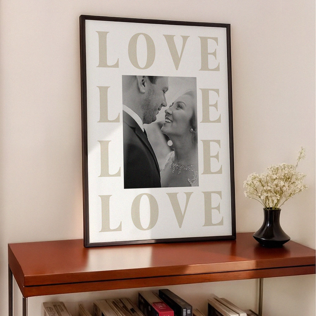 Poster Personalizzato con Design d’Amore e Foto, Regali San Valentino, Regali Foto, Regali Romantici, Regali di Matrimonio, Regalo, Idee Regalo