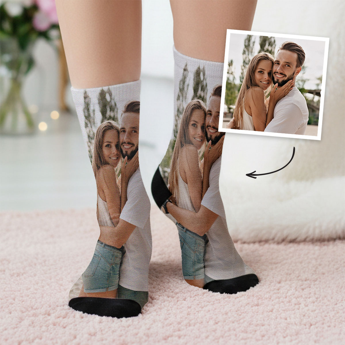Calzini Personalizzati con Foto, Festa del Papà, Regali Foto, Regali Divertenti, Regali Romantici, Regali di Matrimonio, Regalini, Regalo, Idee Regalo