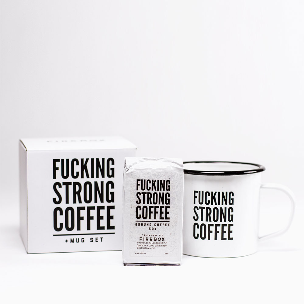 Set con Tazza F*cking Strong Coffee