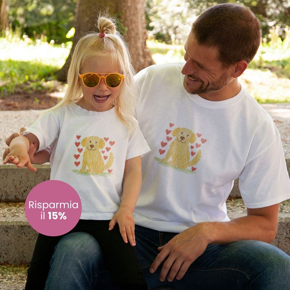 Set regalo t-shirt con disegno del bambino Set regalo t-shirt con disegno del bambino