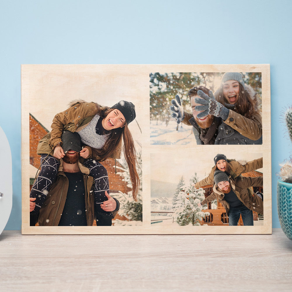 3 Foto su Legno Personalizzabili
