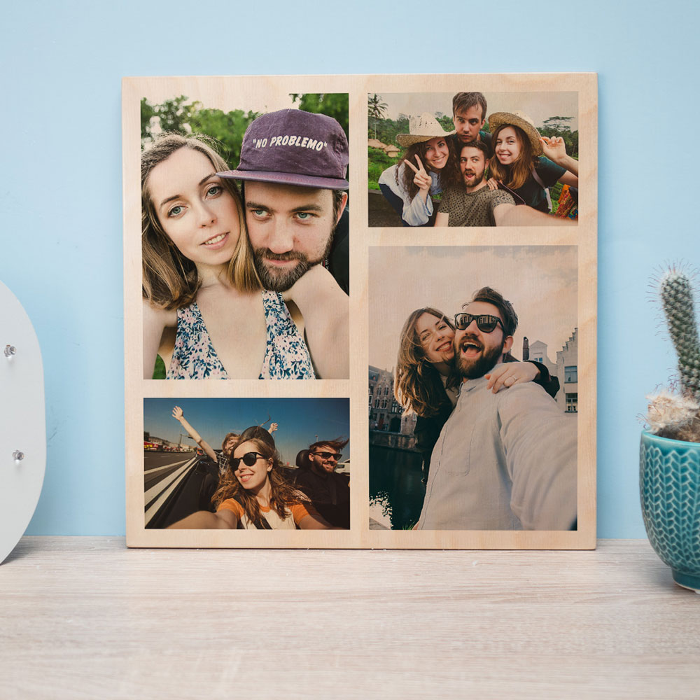 Stampa su Legno con 4 Foto