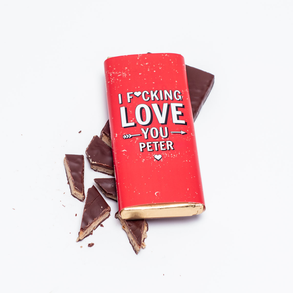 Cioccolato personalizzabile I f*cking love you
