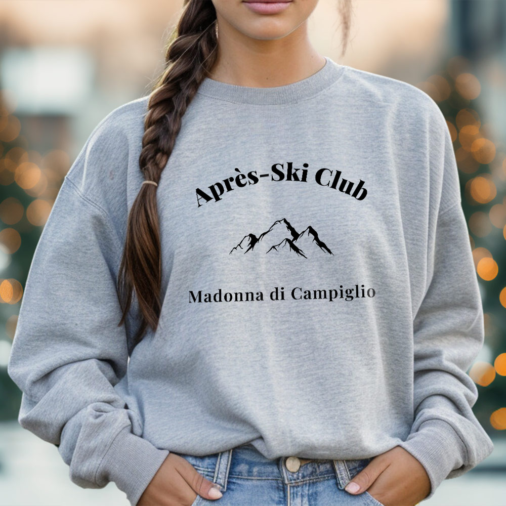 Felpa Personalizzata Après-Ski Club, Regali per Lui, un Amico, il Fratello, Regali Divertenti, Regali Romantici, Regali di Matrimonio, Regalini, Regalo, Idee Regalo