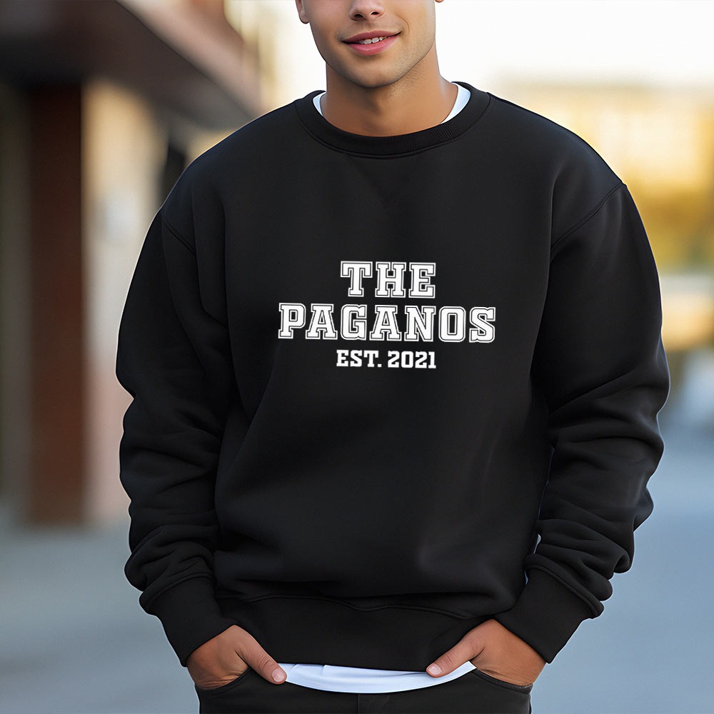 Felpa Personalizzata in Stile College, Festa del Papà, Regali di Compleanno, Regali per Lui, un Amico, il Fratello, Regali Divertenti, Regali Romantici, Regali di Matrimonio, Regalini, Regalo, Idee Regalo