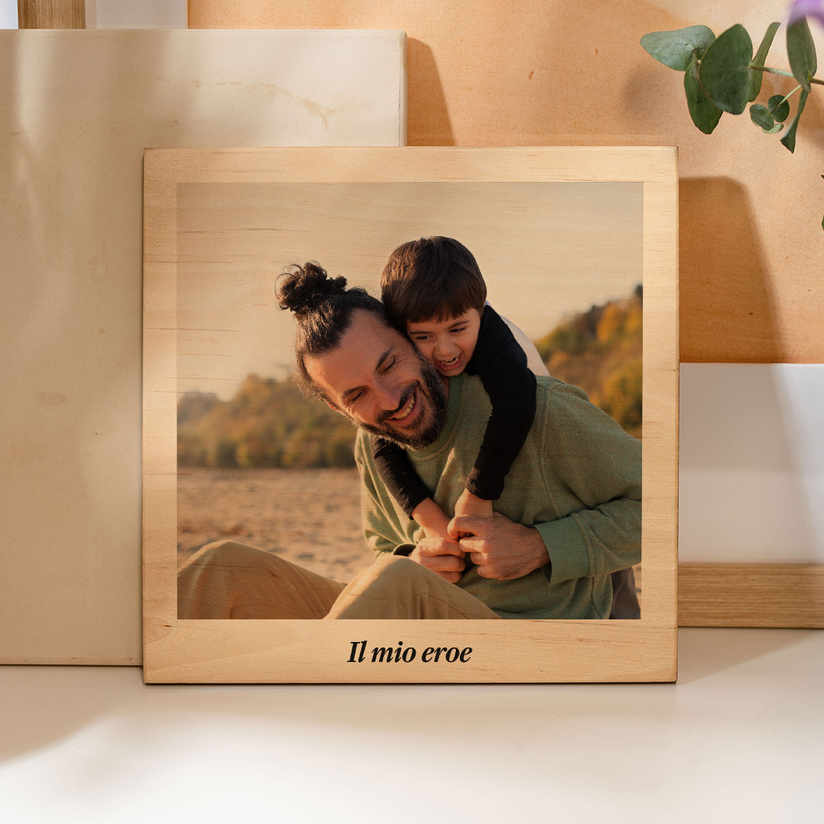 Stampa su Legno con Foto in Stile Polaroid, Valentinstag, Personalizzabile, Festa del Papà, Regali Foto, Regali Divertenti, Regali Romantici, Regali di Matrimonio, Regalo, Idee Regalo