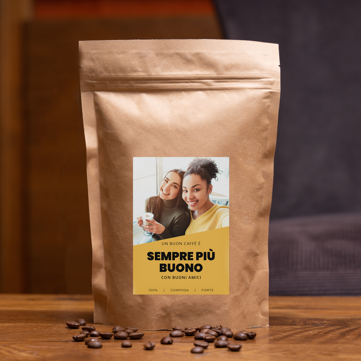 Caffè Personalizzato con Foto e Testo