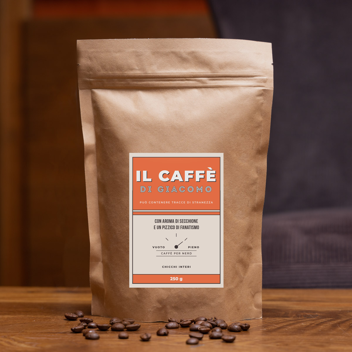 Caffè Rifornimento di Caffeina con Testo