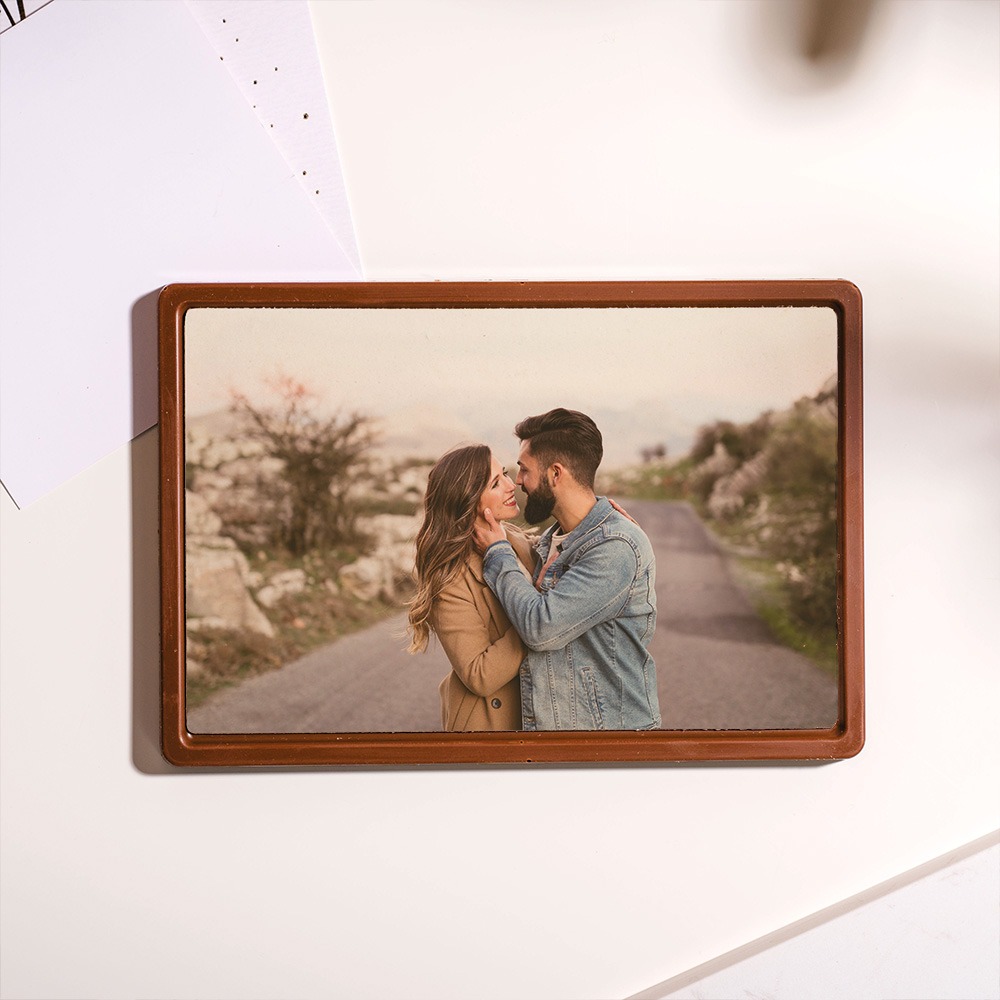 Cioccolatini Personalizzati Biglietto d‘Auguri con Foto