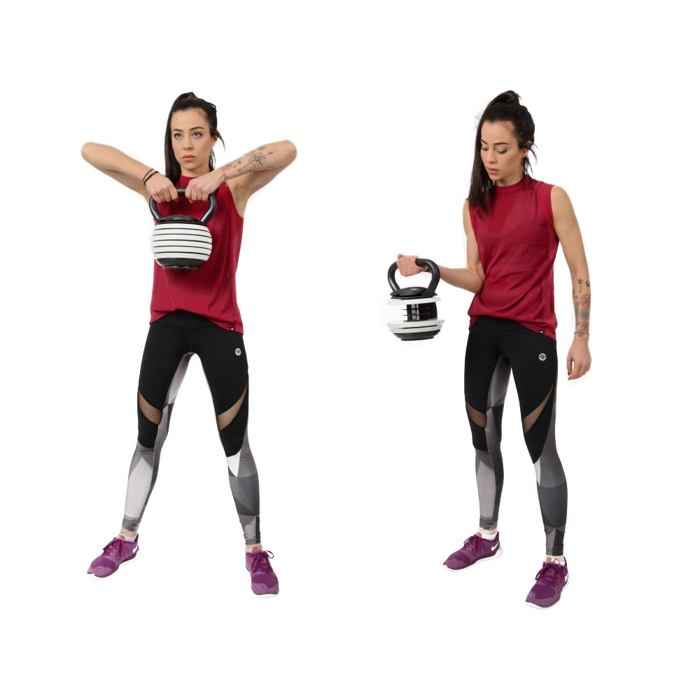 Set Kettlebell con Peso Regolabile