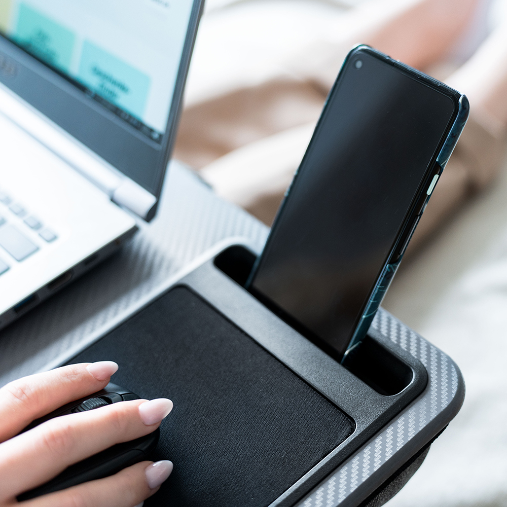 Supporto per Laptop con Porta Cellulare