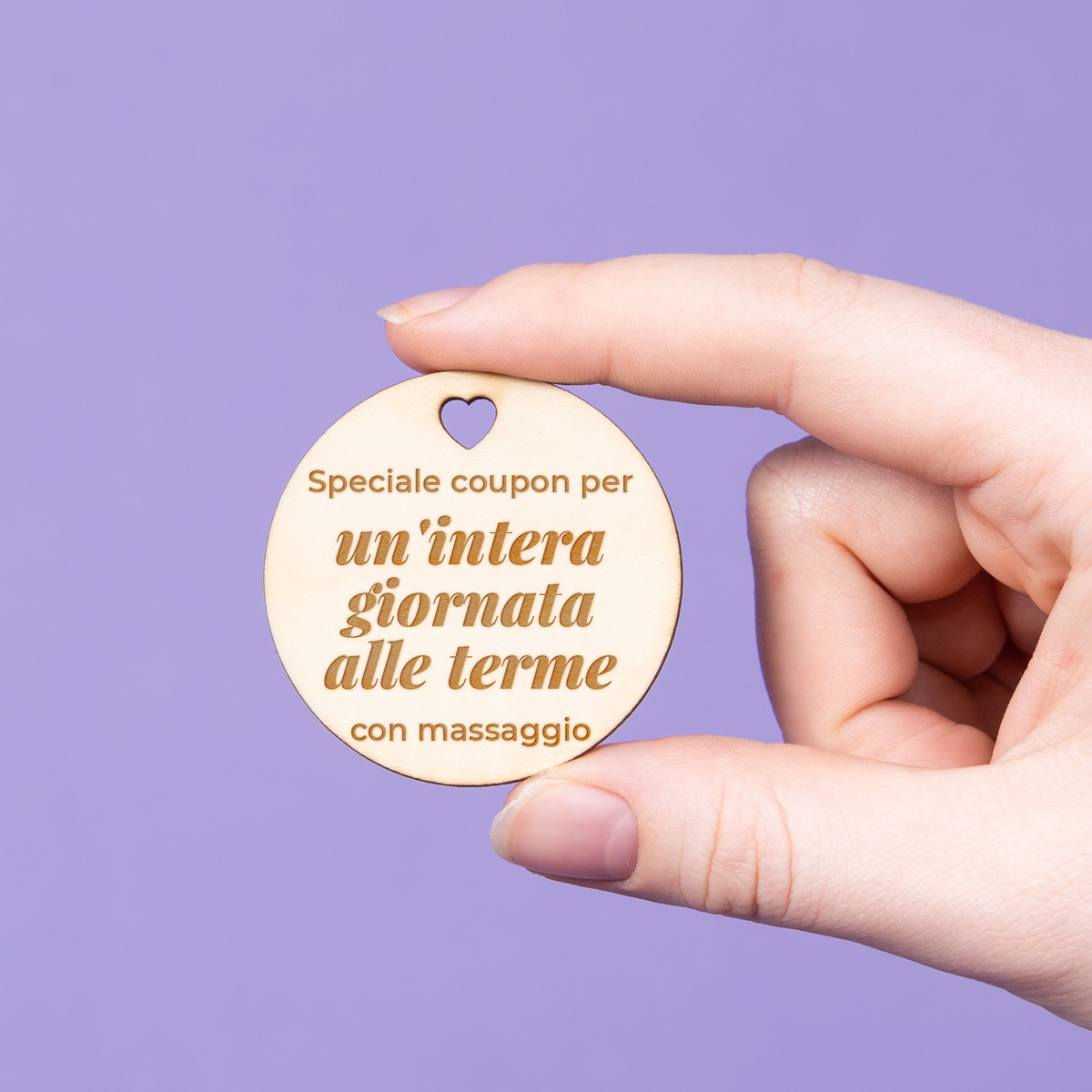 5 Gettoni in Legno Personalizzati