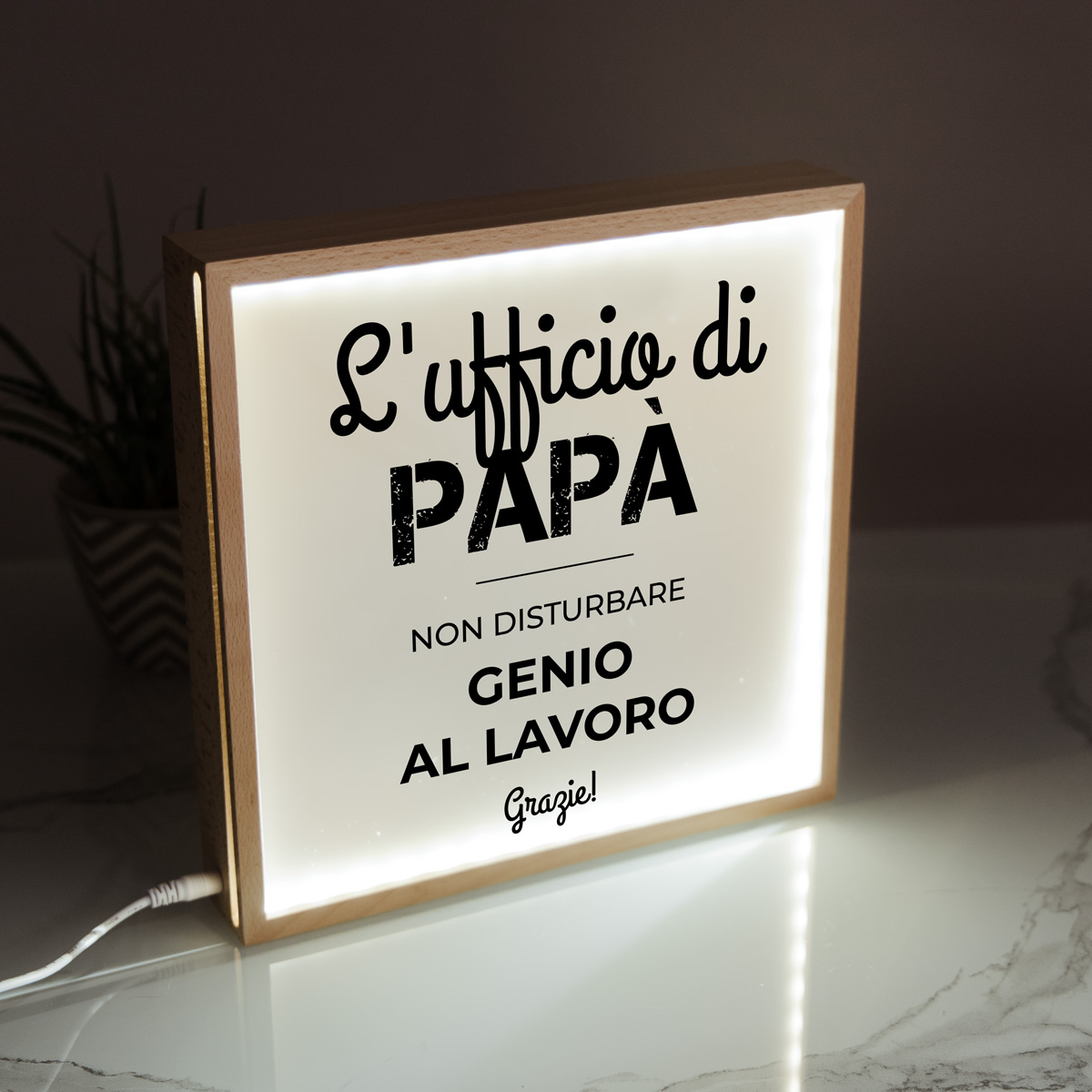 Light Box Personalizzata con Testo
