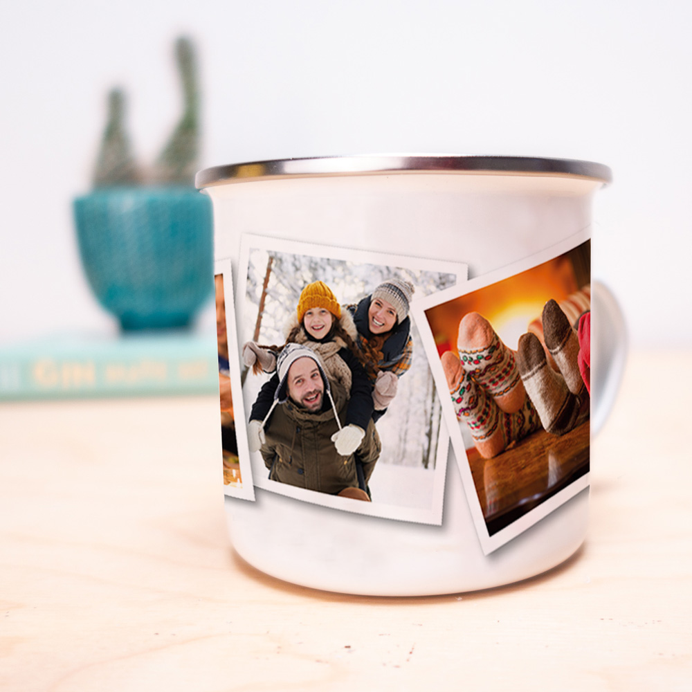 Tazza in Metallo Personalizzata con Foto