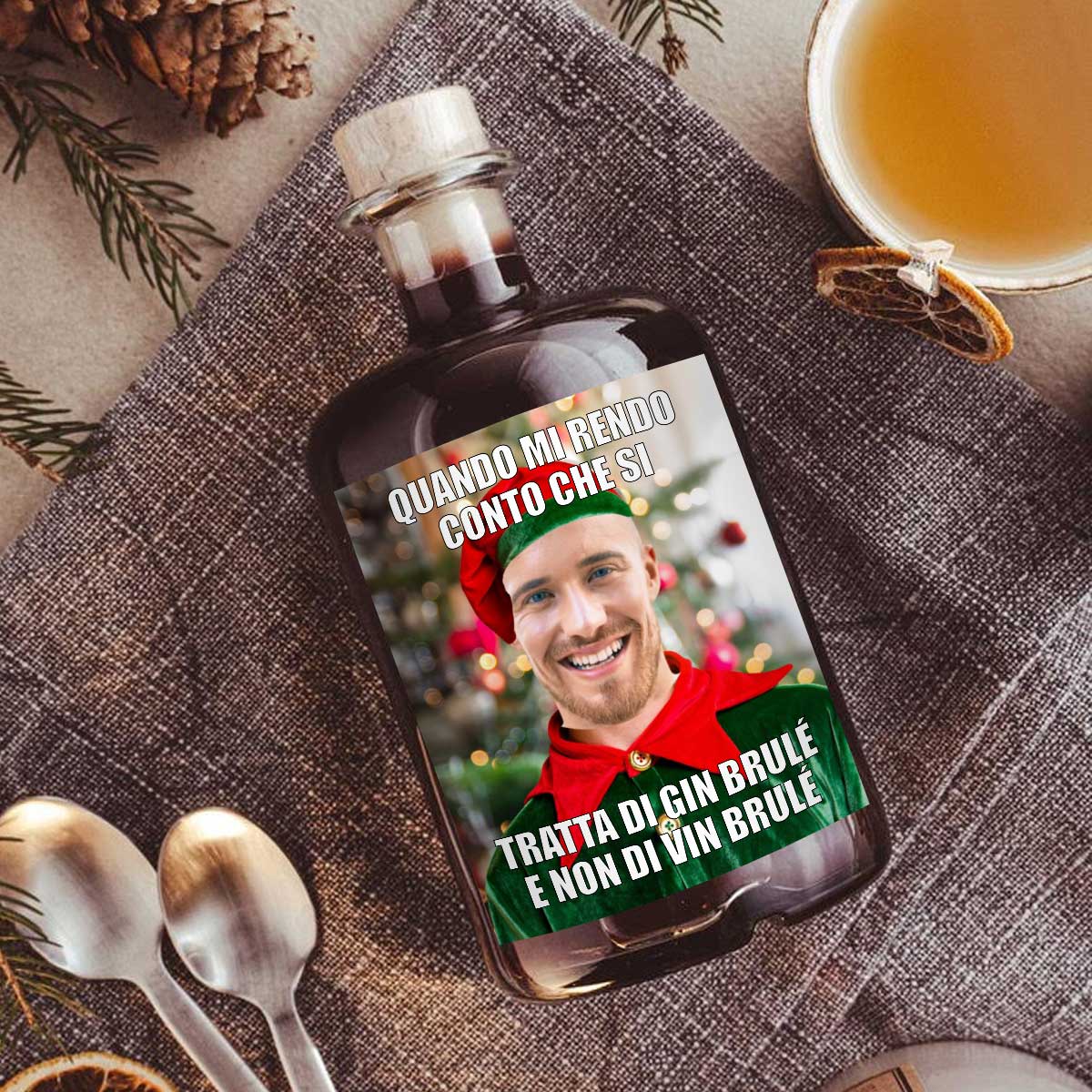 Gin Brulé Personalizzato con Faccia