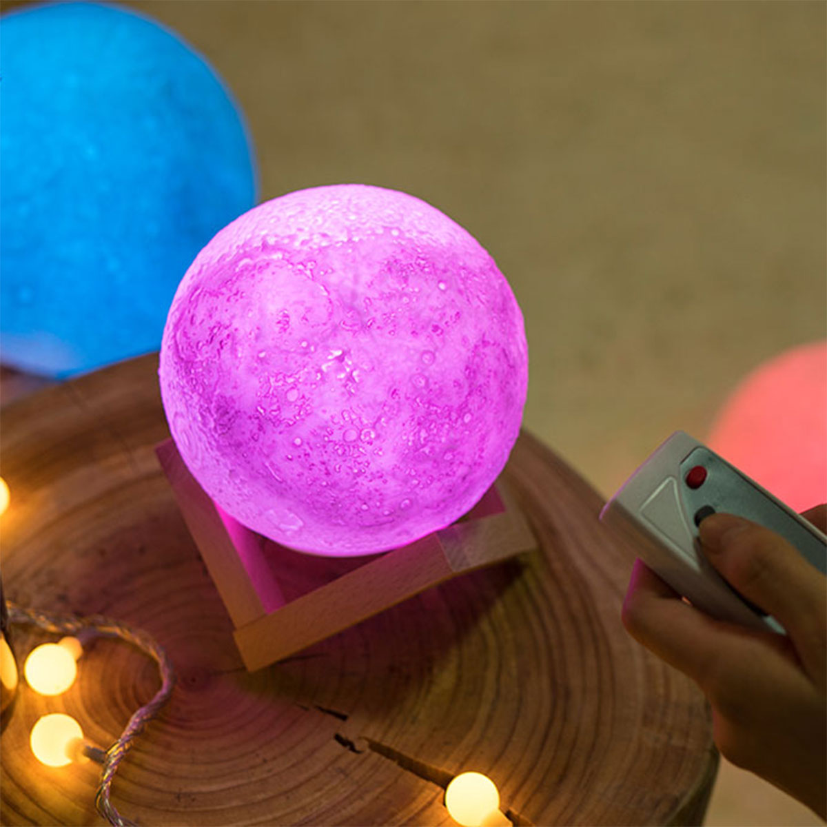 Luce Notturna Luna con Cambio di Colore