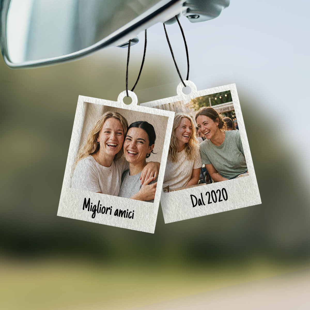 Profumatore Auto Personalizzato con Foto – Set 2 Pezzi