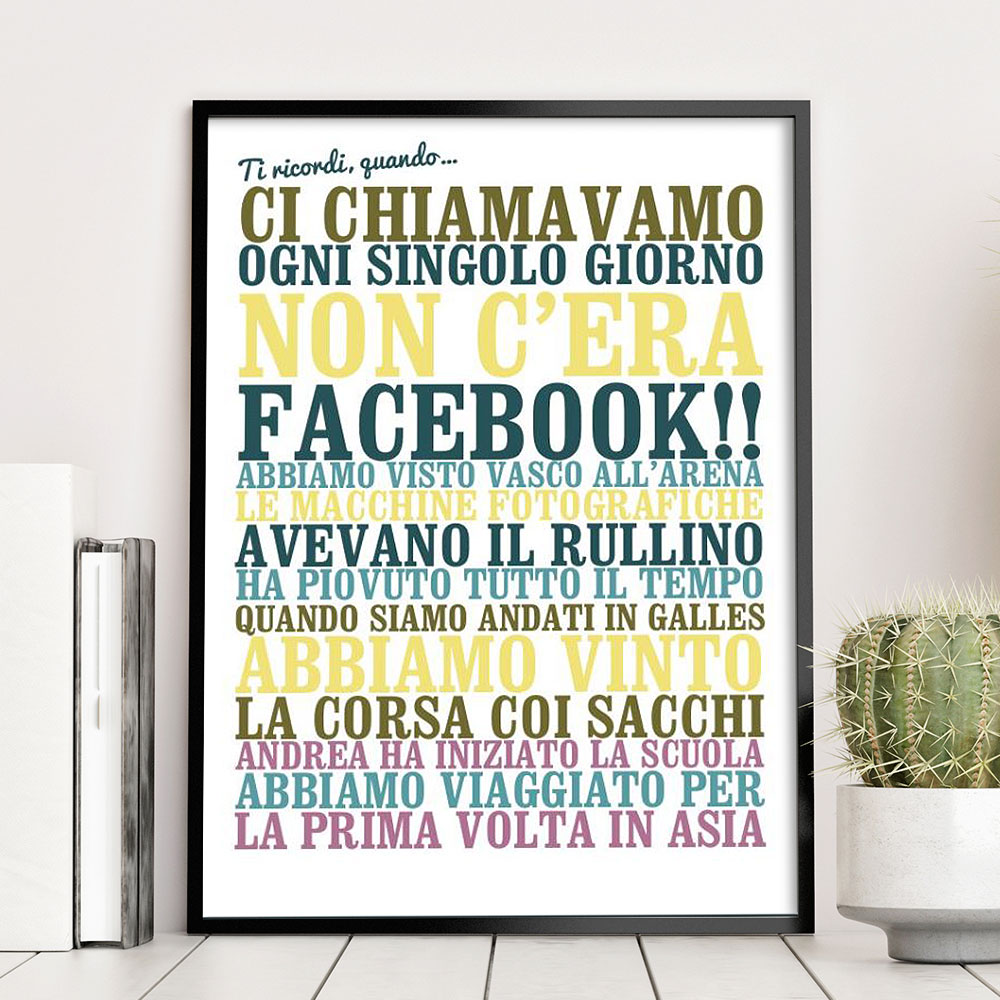 Poster Personalizzato con Ricordi