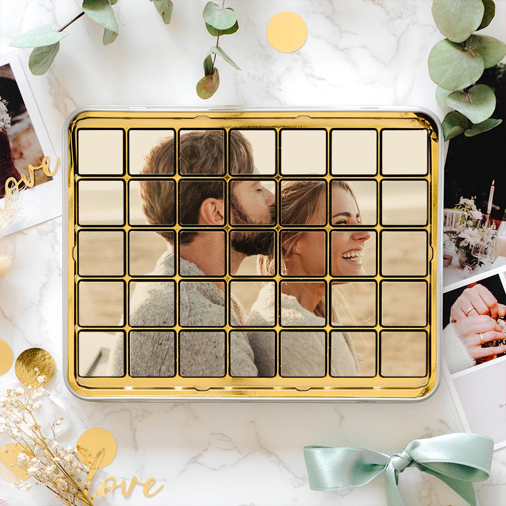 Cioccolatini Personalizzati con Foto - 35 pezzi, Regali San Valentino, Regali Foto, Regali Divertenti, Regali Romantici, Regali di Matrimonio, Regalini, Regalo, Idee Regalo