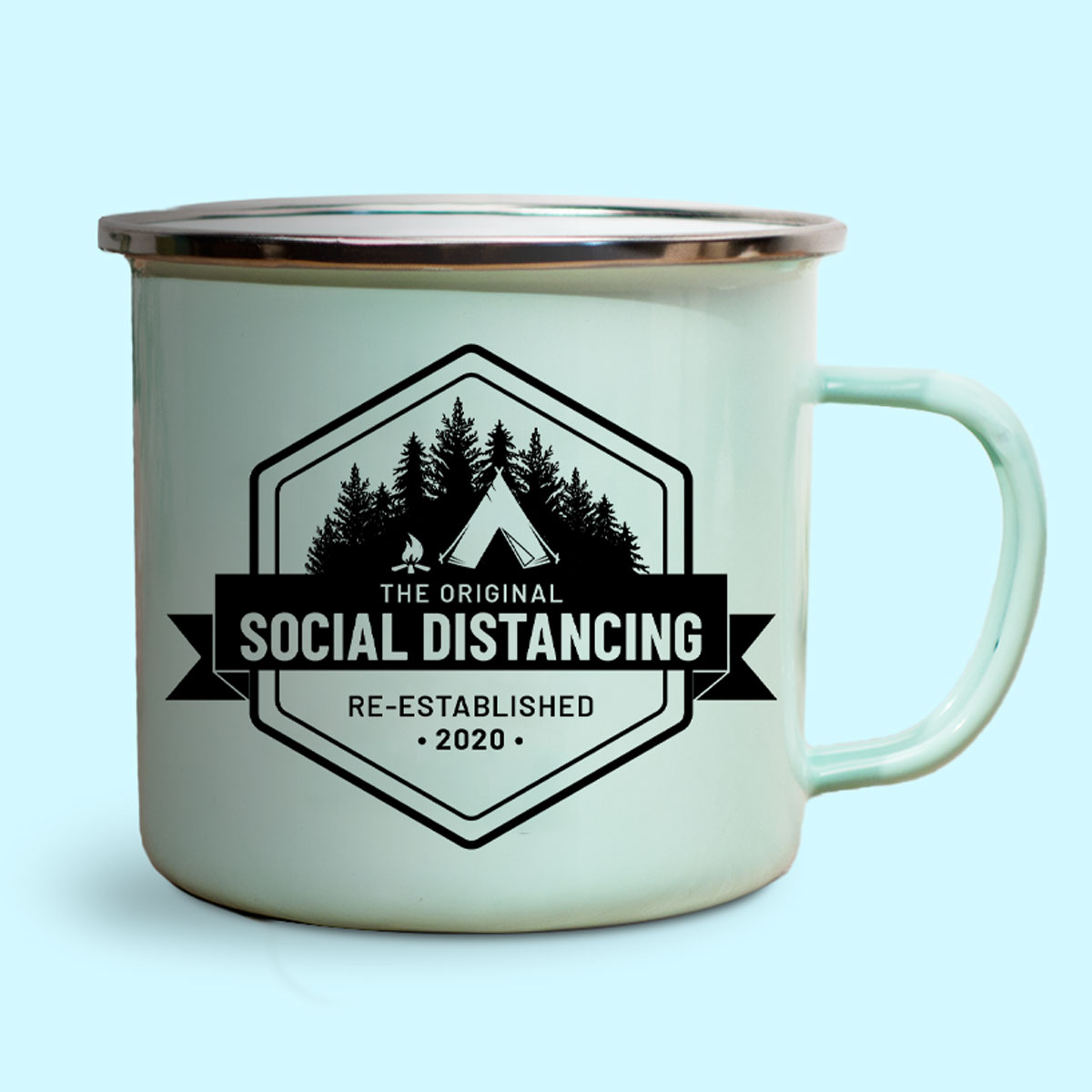 Tazza in Metallo Social Distancing