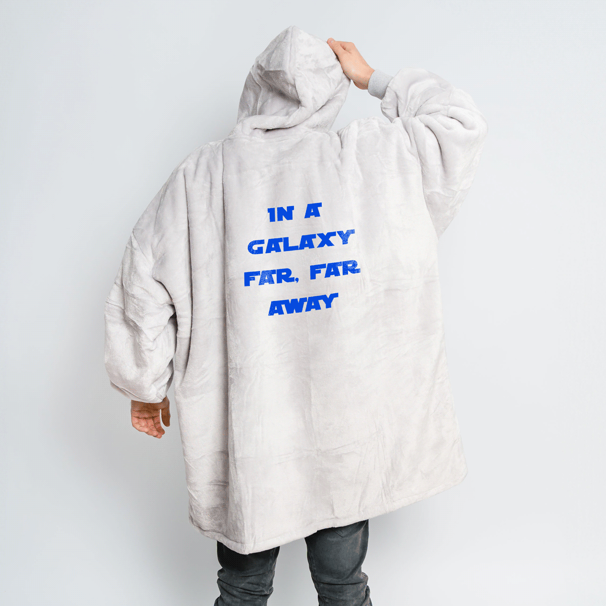 Coperta con Cappuccio Personalizzata con Frase