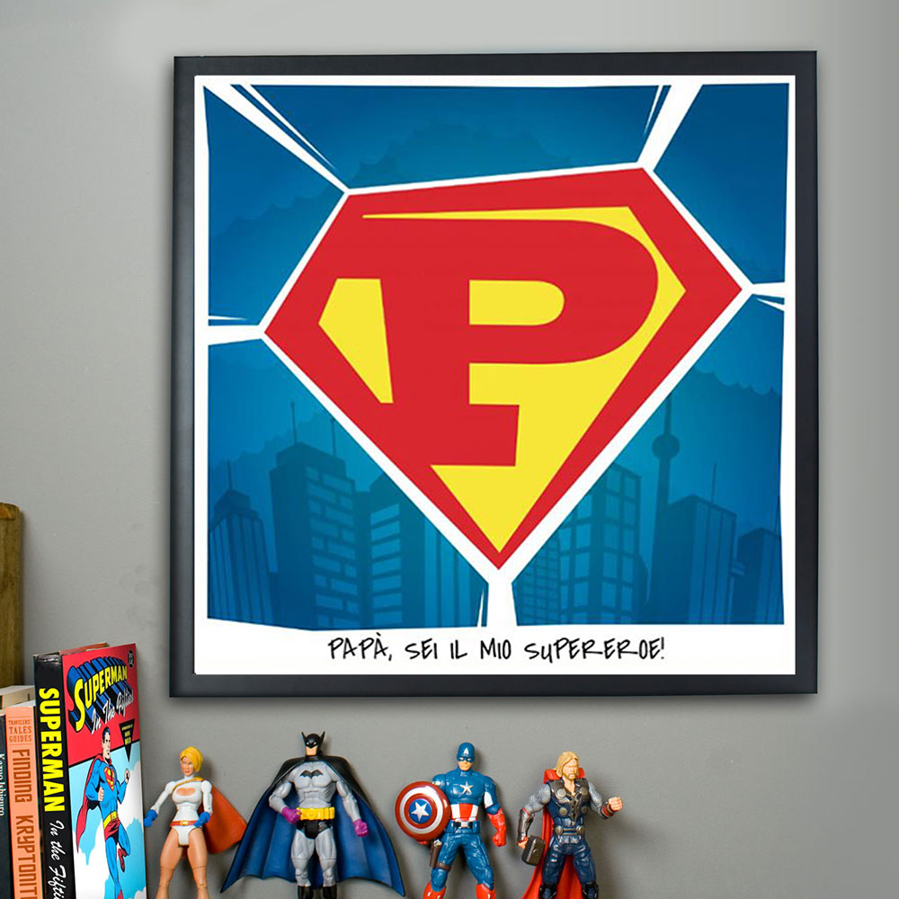 Poster Superman Personalizzabile