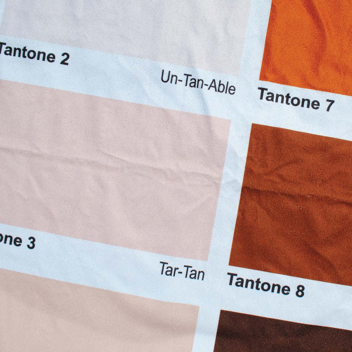 Asciugamano con Tabella di Colori dell’Abbronzatura
